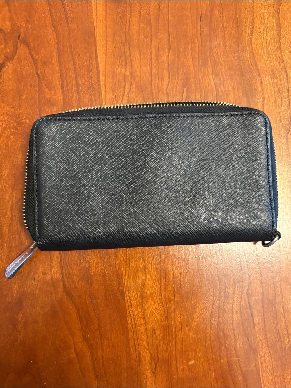 Michael Kors Black Saffiano Zip Around Wallet - Picture 6 of 7